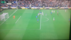 2 Still shots b4 receiving and as receiving. Clear as day!