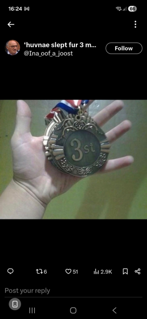 Tav's leaving medal